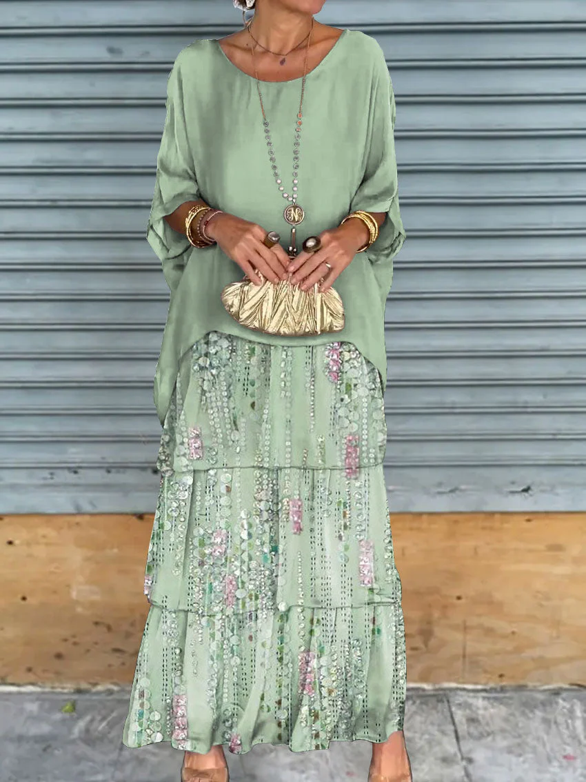 Fashion Batwing Long Dress - Image 16