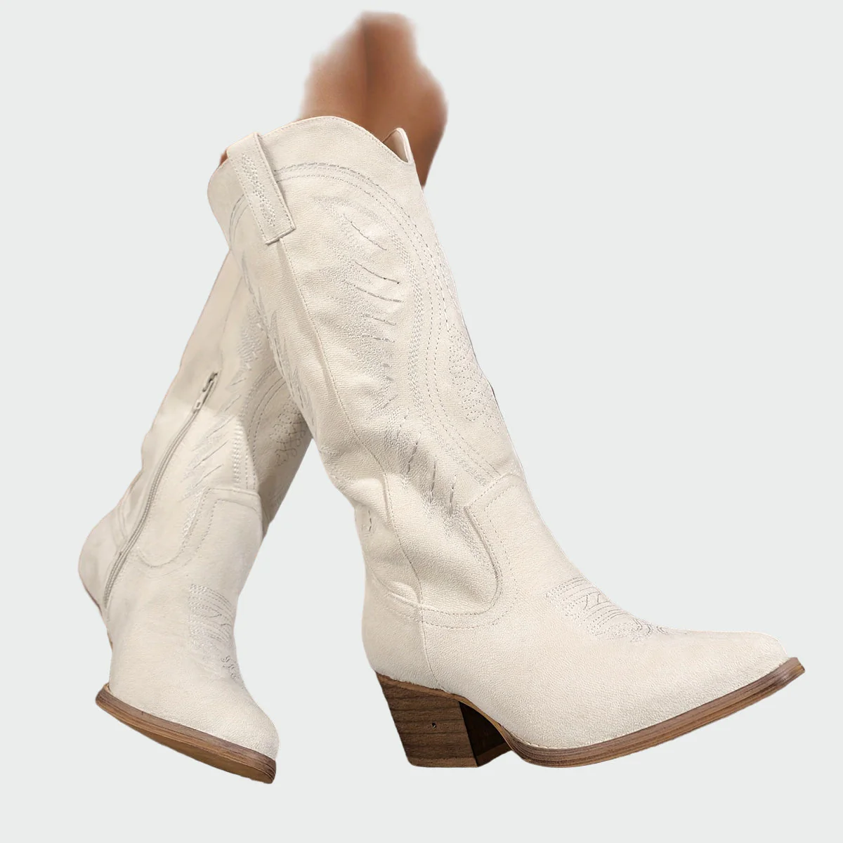 Fashion Embroidered Western Ankle Boots - Image 7