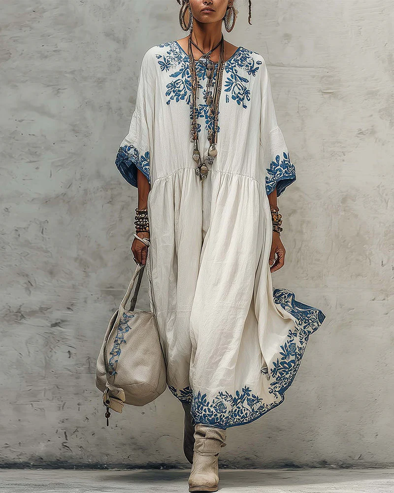 Fashion Plus Size Printed Dress