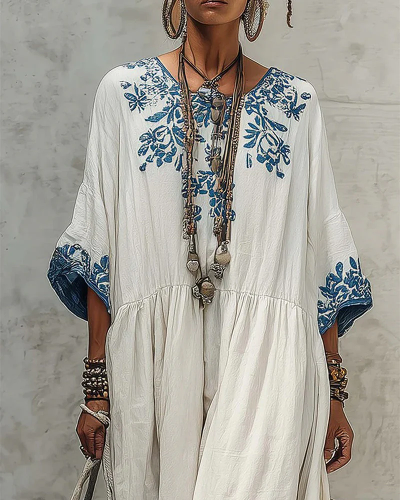 Fashion Plus Size Printed Dress - Image 4