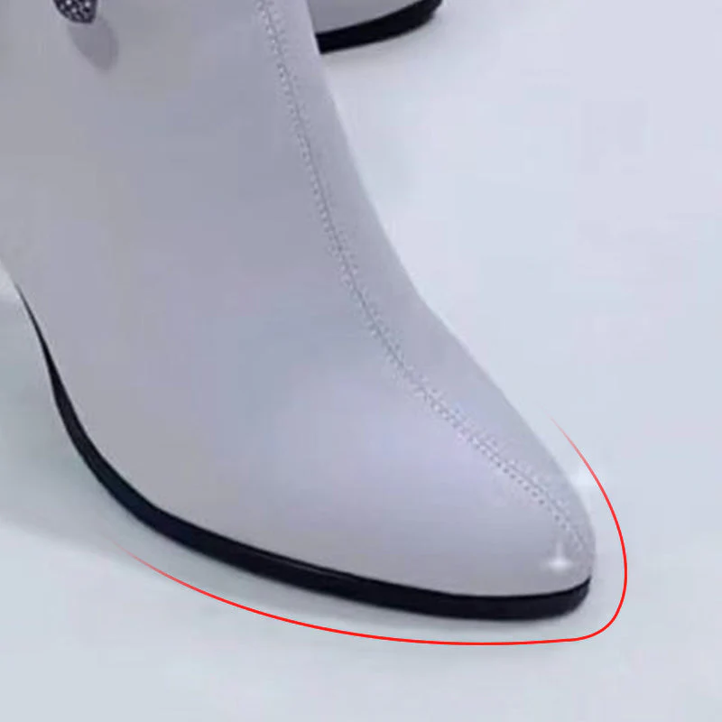Fashion Pointed Toe Ankle Boots With Bow - Image 27