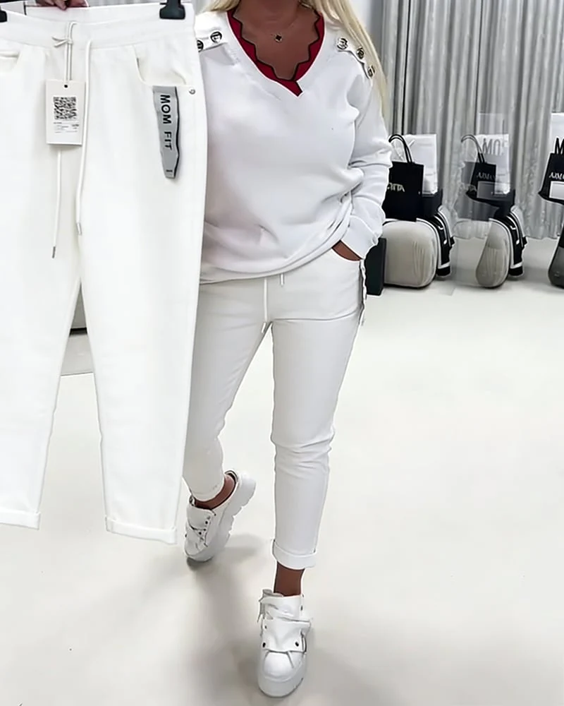 Fashion Stretch Drawstring Pants - Image 3