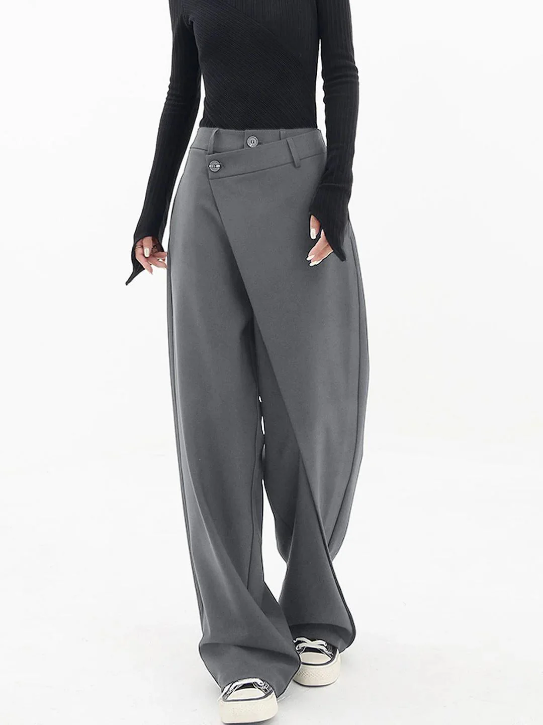 Fashionable asymmetric trousers - Image 9