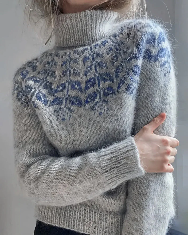 Fashionable Turtleneck Casual Sweater - Image 2