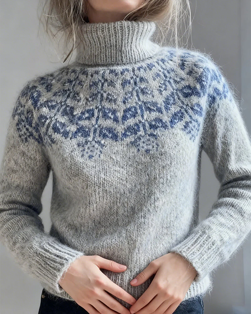 Fashionable Turtleneck Casual Sweater - Image 6
