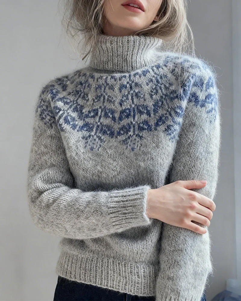 Fashionable Turtleneck Casual Sweater - Image 9