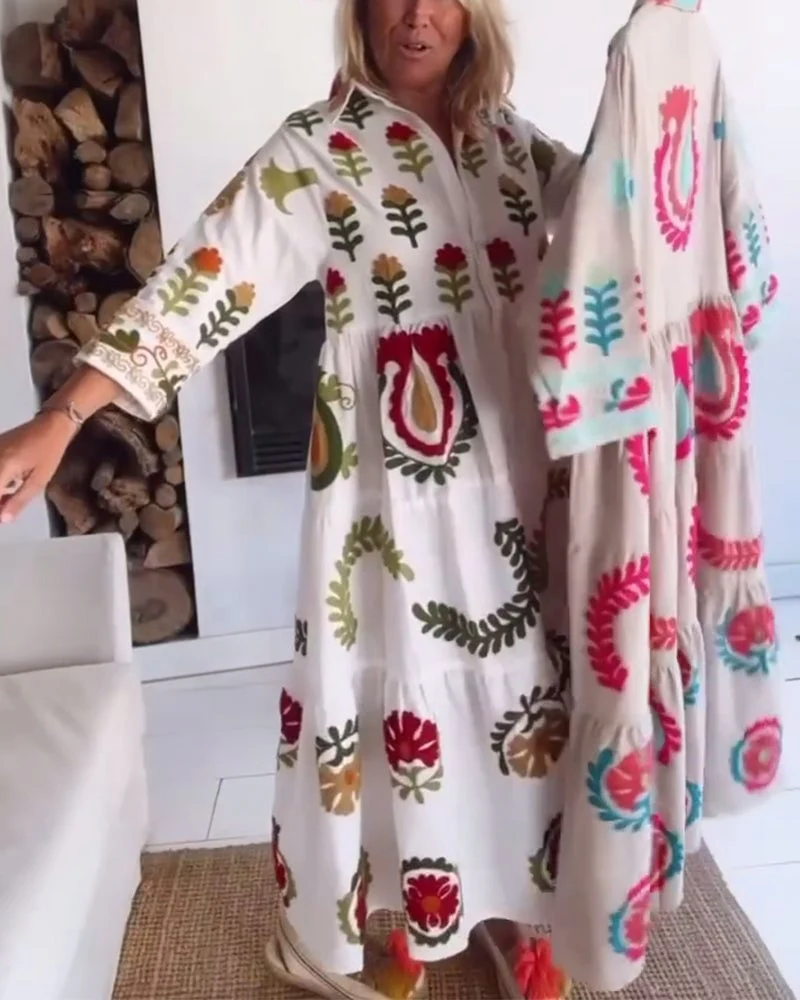 Floral Graphic Print Dress - Image 2