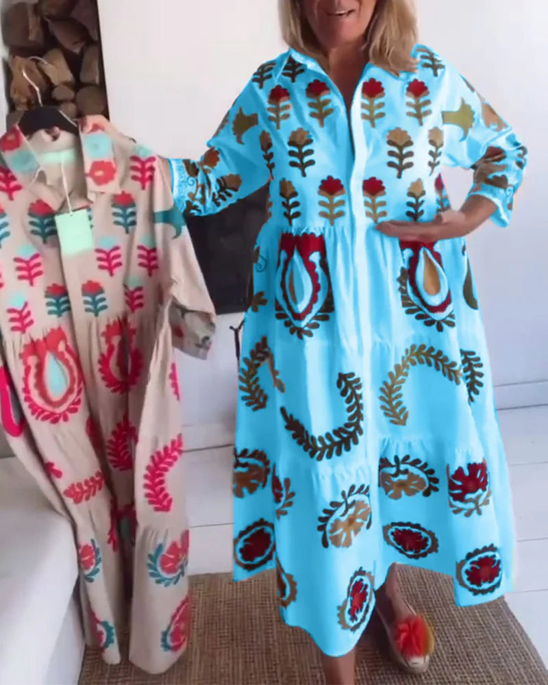 Floral Graphic Print Dress - Image 6