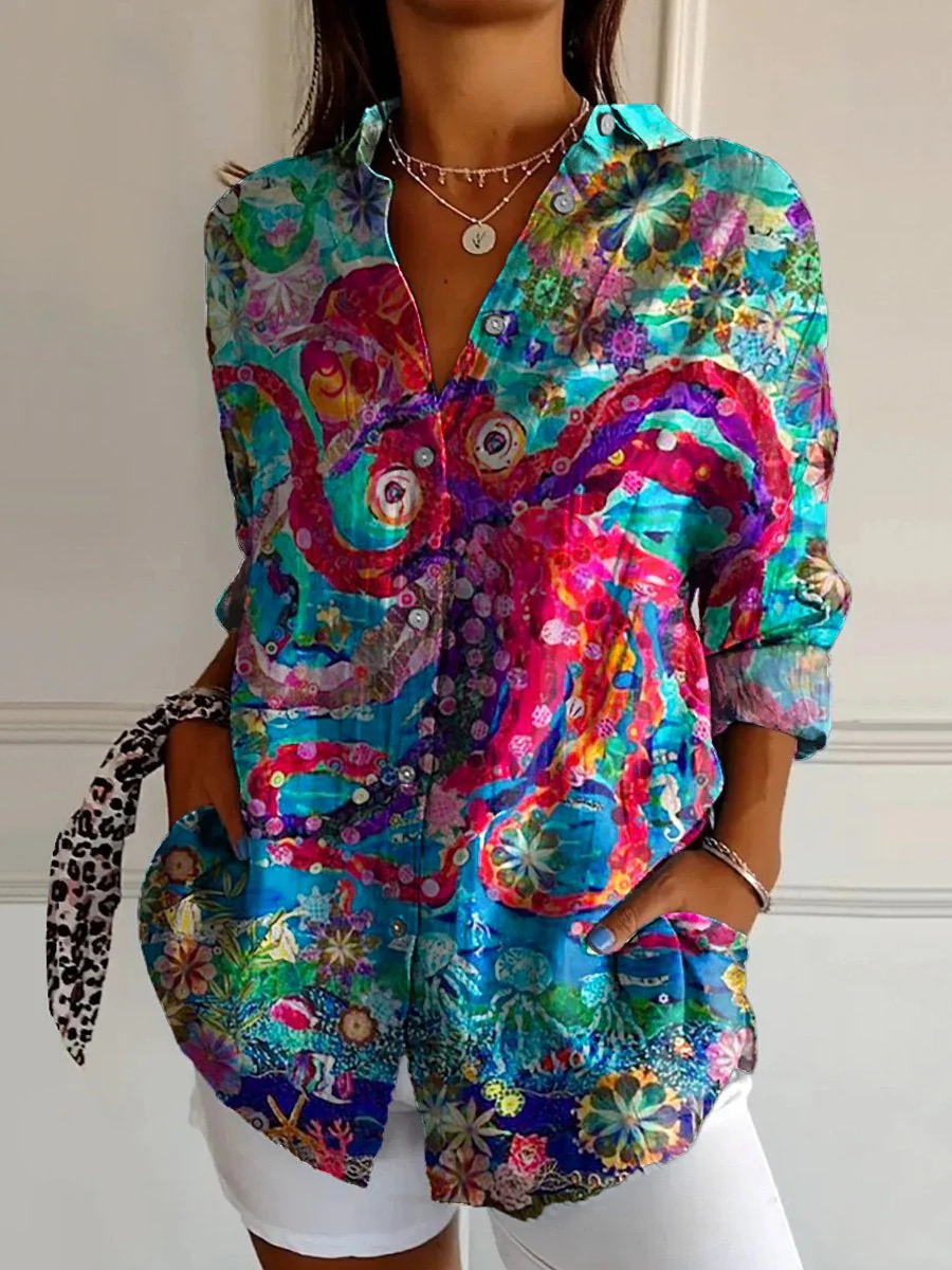 Women's Floral Print Shirt – Casual & Feminine Style