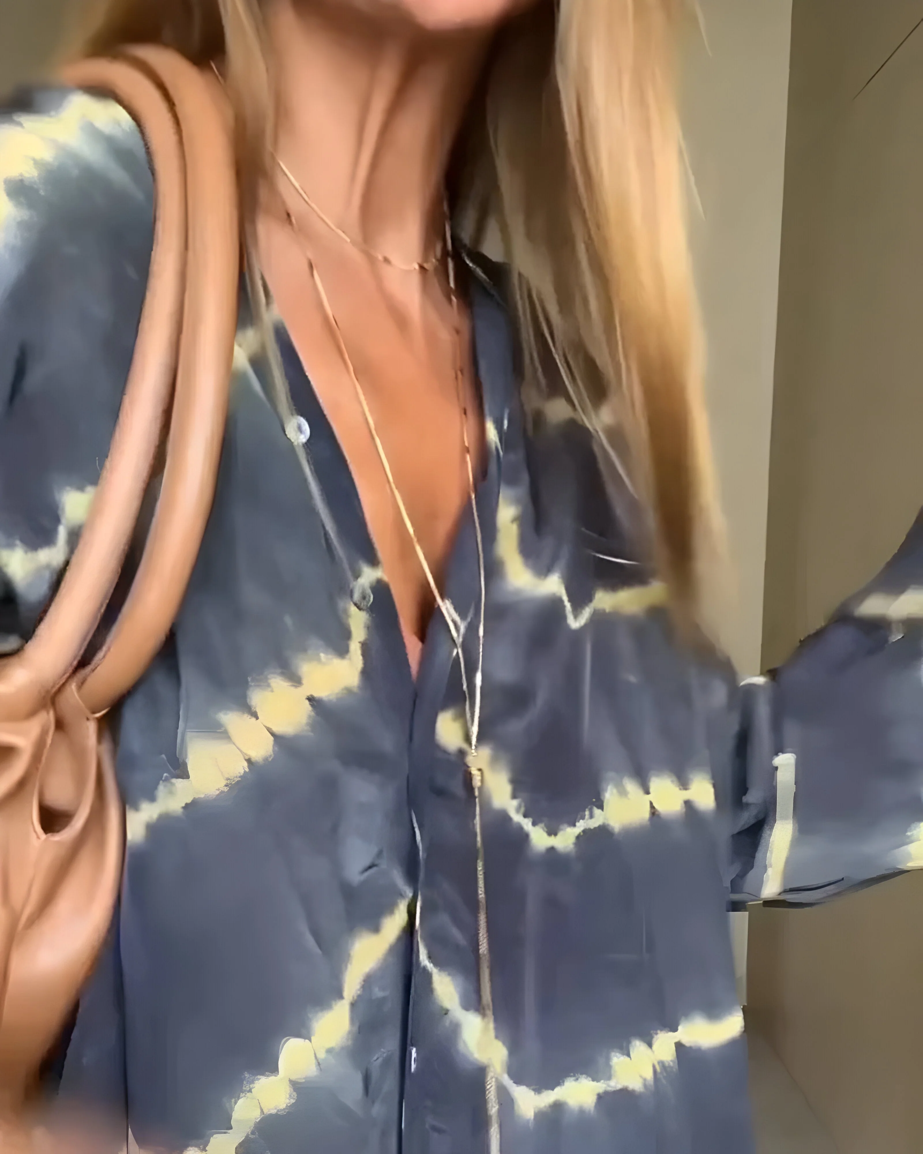 Flowy Boho Maxi Dress with Striped Pattern - Image 11