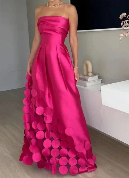Formal Sheath Dress With Flared Hem - Image 3