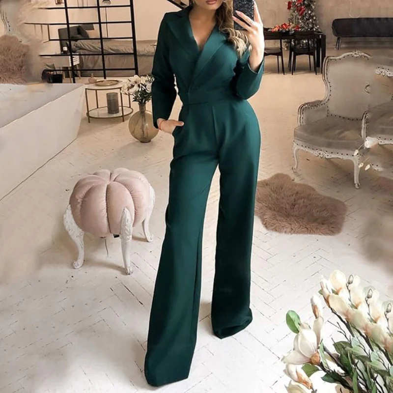 Formal Wrap Jumpsuit for Women - Image 8