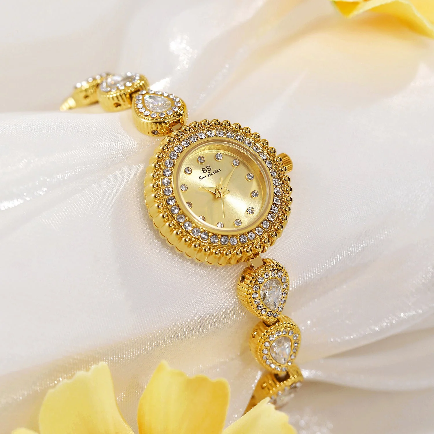 French-Style Waterdrop Crystal Watch - Image 3