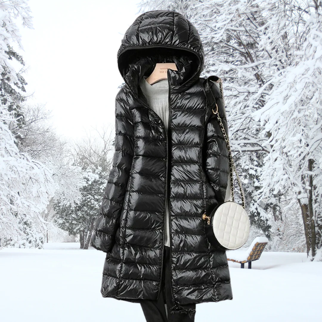 Full-Length Warm Down Puffer Coat - Image 4