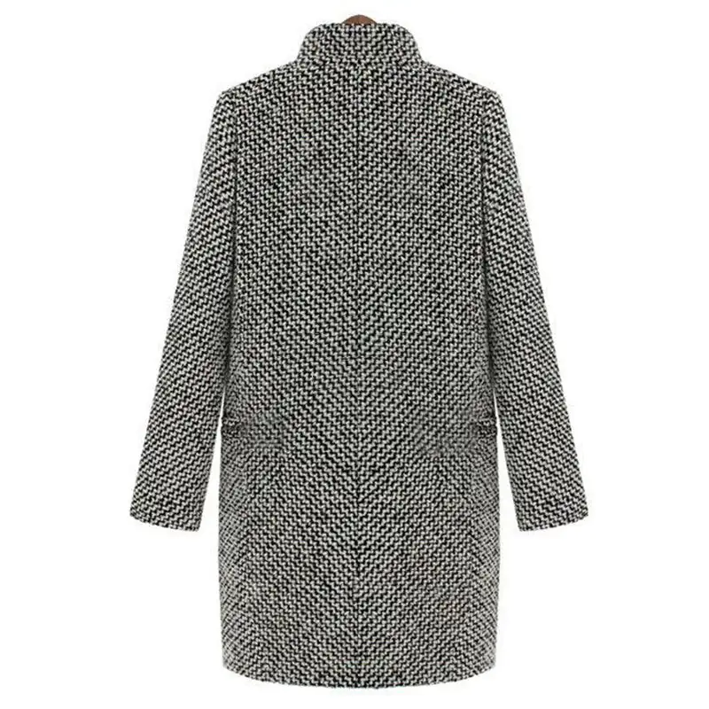 Full-Length Wool Coat with Lapels - Image 6
