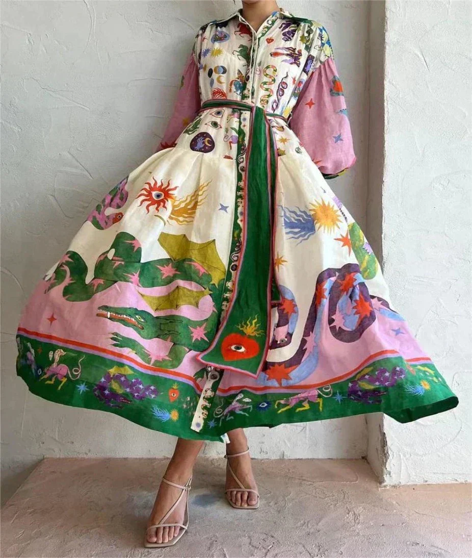 Fun Filled Color Burst Dress - Image 9
