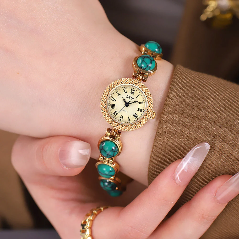 Gedi Rainbow Cat’s Eye Bracelet Watch - Image 11