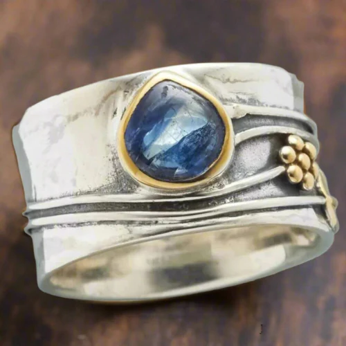 Gemstone Anxiety Relief Spinner Ring - Image 2