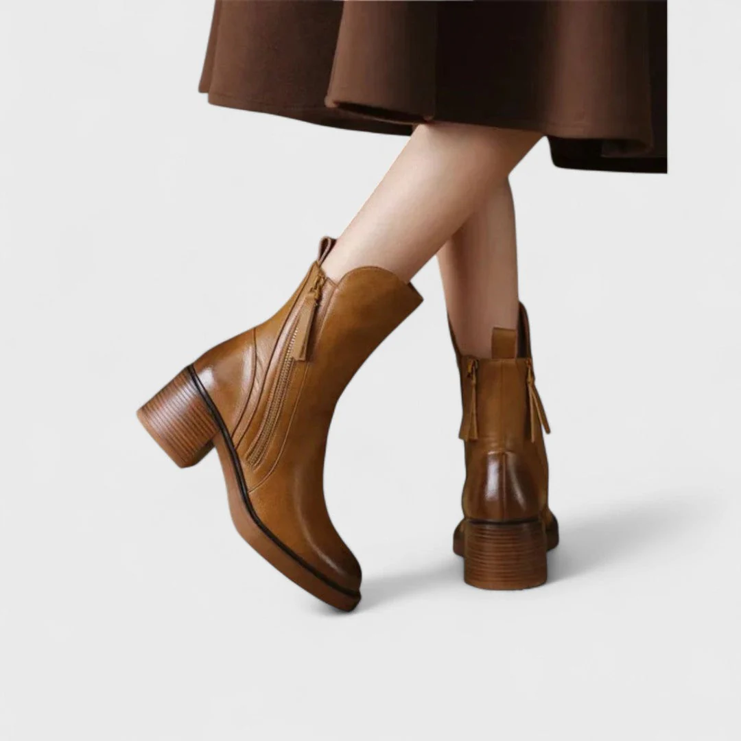 Genuine Leather Ankle Boots - Image 11