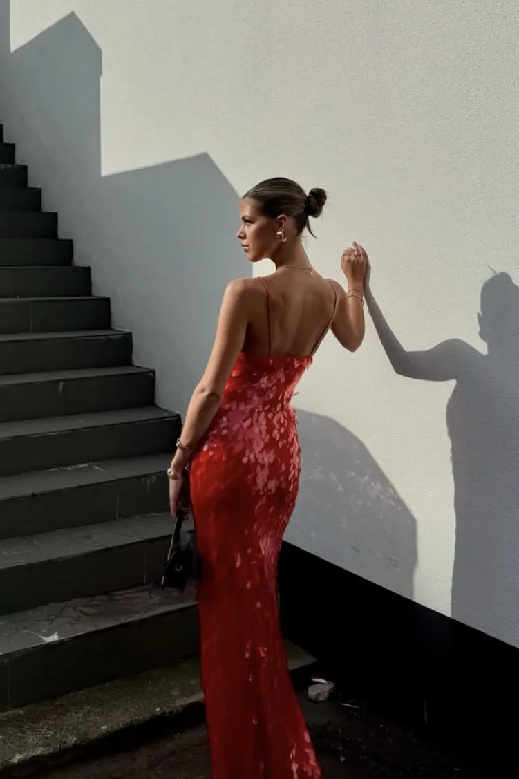 Glitter Sequins Backless Strap Dress - Image 3