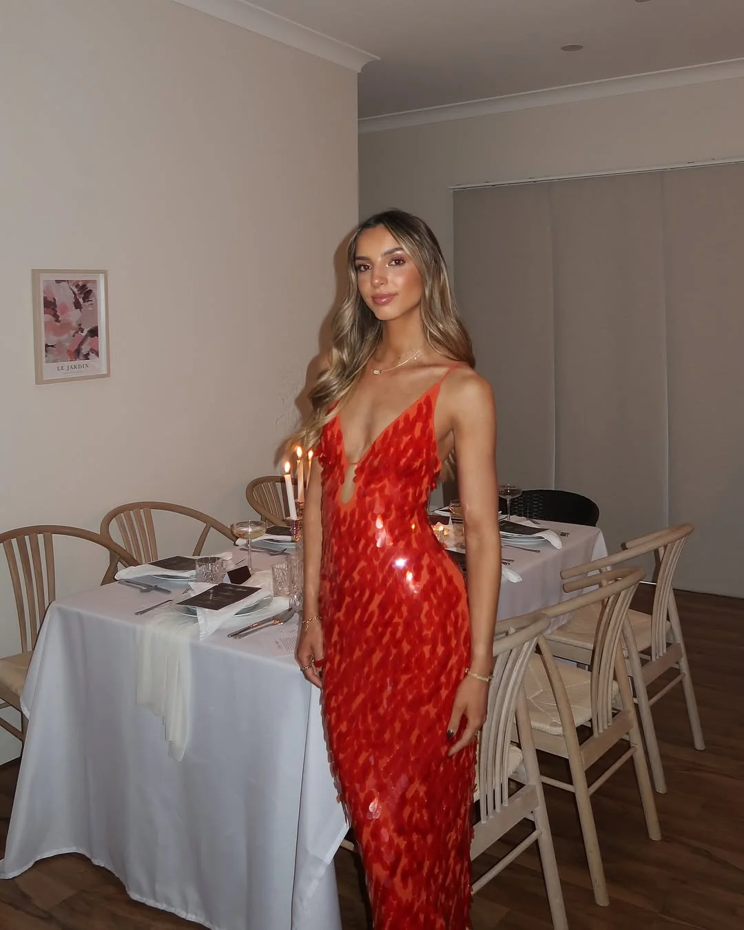 Glitter Sequins Backless Strap Dress - Image 5