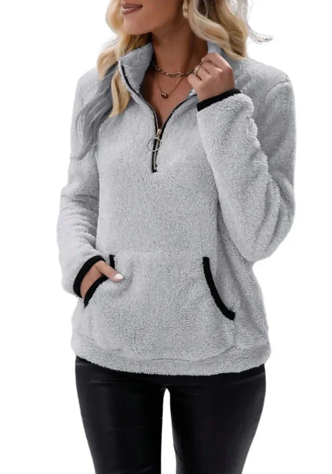 Harper Soft Touch Pullover with Sherpa Texture - Image 6