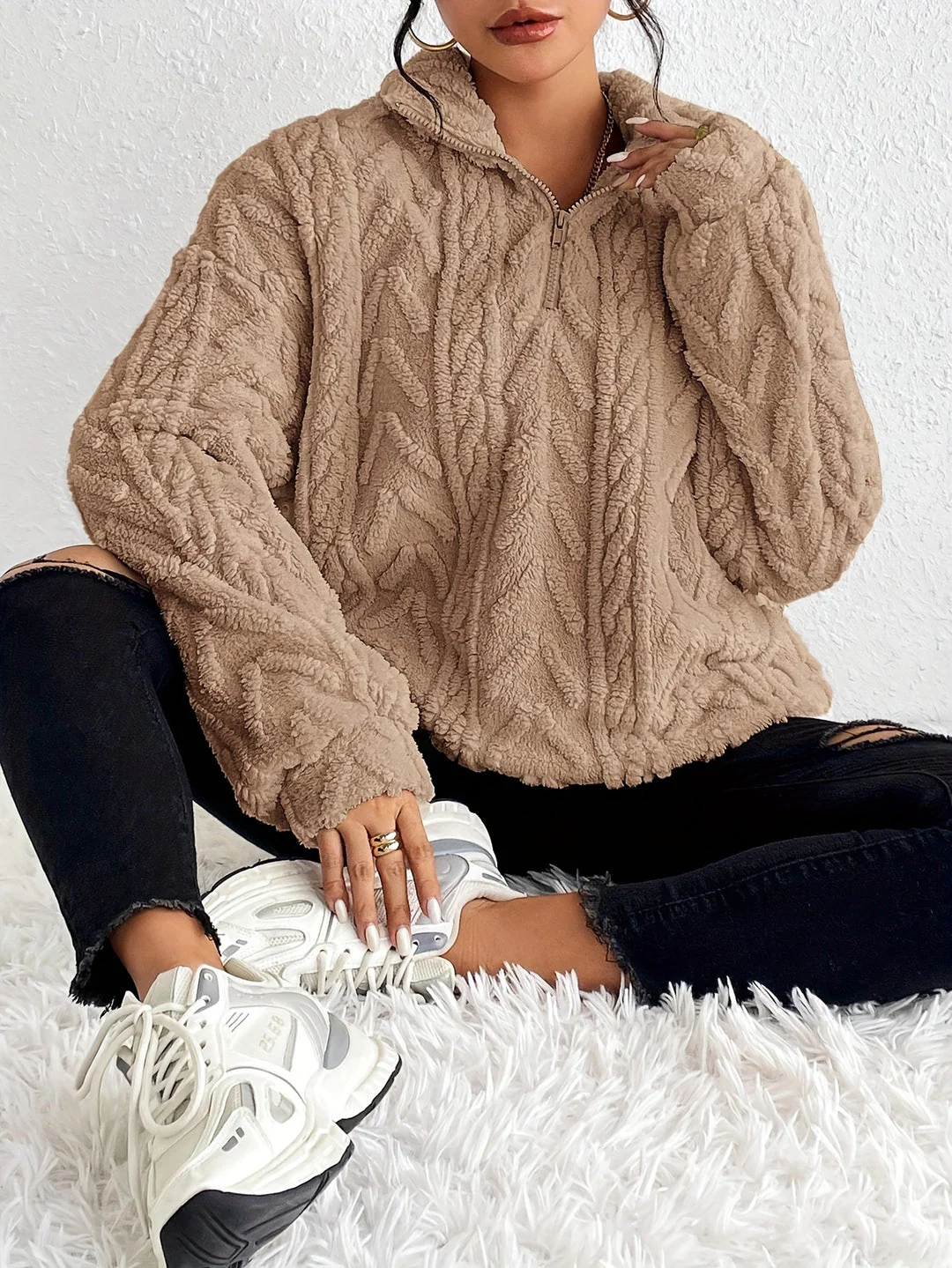 Hazel | Elegant Fleece Sweater - Image 20
