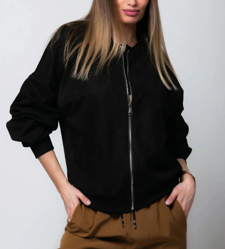 Heritage Suede Bomber Jacket - Image 5
