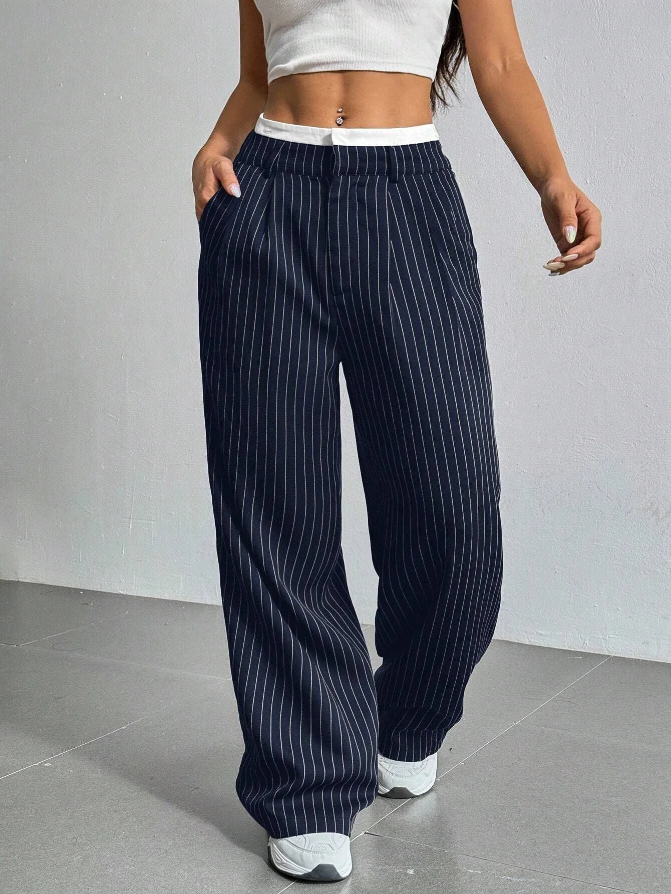 High Waist Casual Pants - Image 2