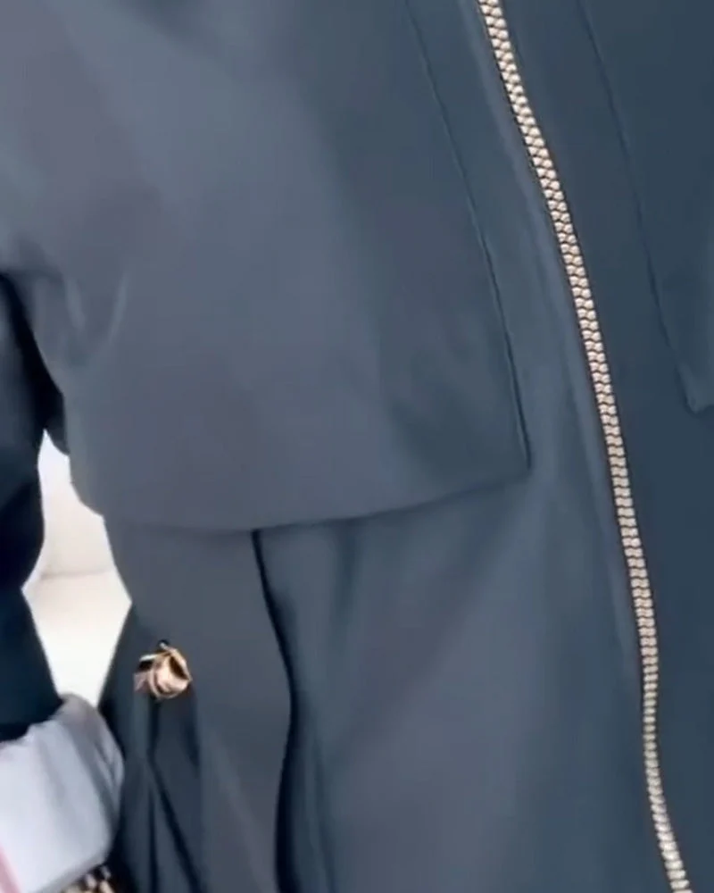 Hooded Jacket Trench Coat - Image 8