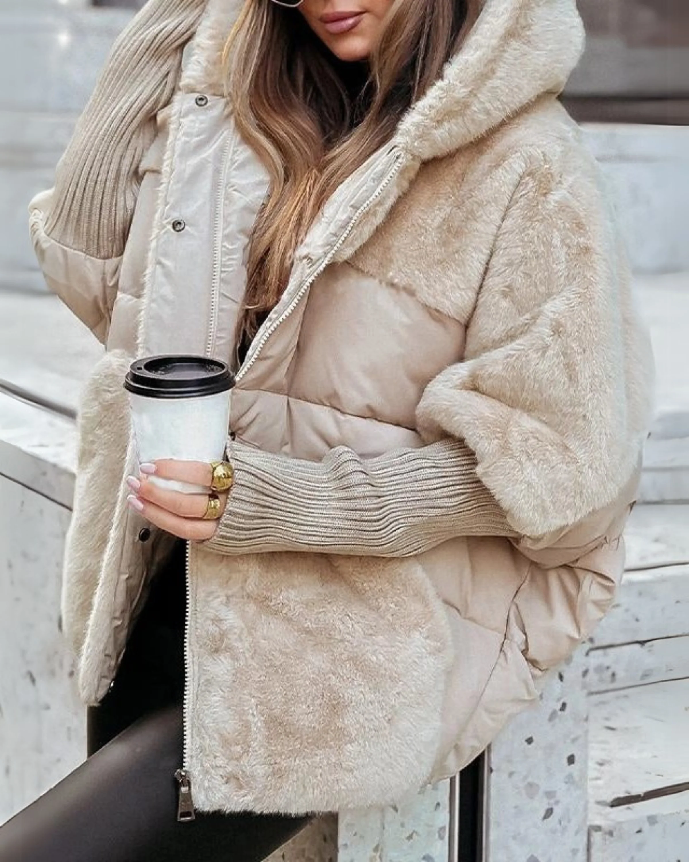 Insulated Thermal Jacket with Hood - Image 3