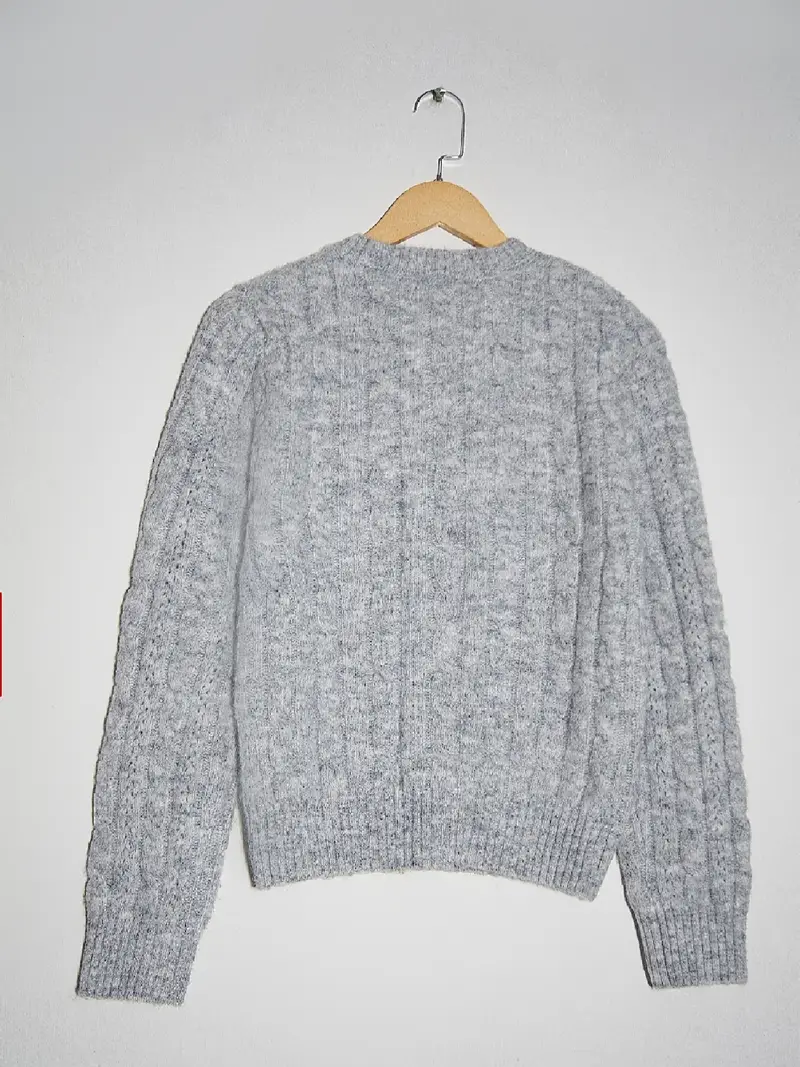 Knitted Cable Cardigan for Women's - Image 12