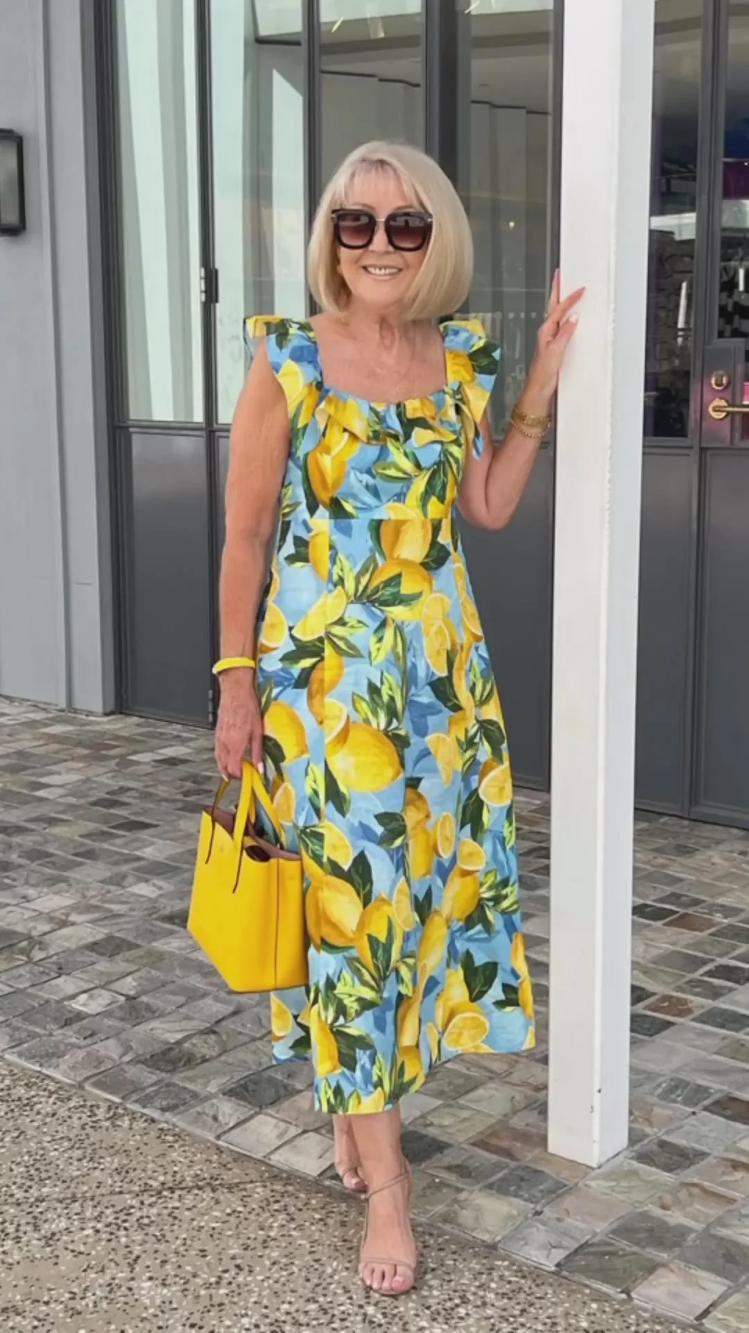 Lemon Print Tunic Dress with Relaxed Fit - Image 21