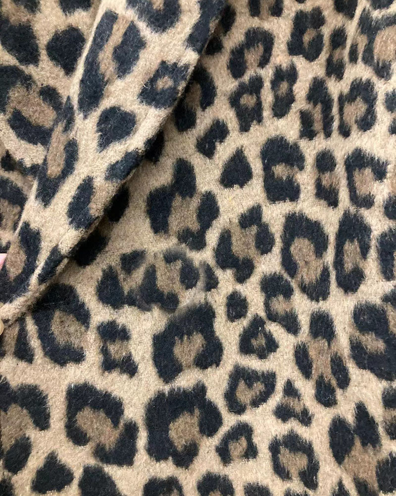 Leopard Print Plus Size Coat - Image 5