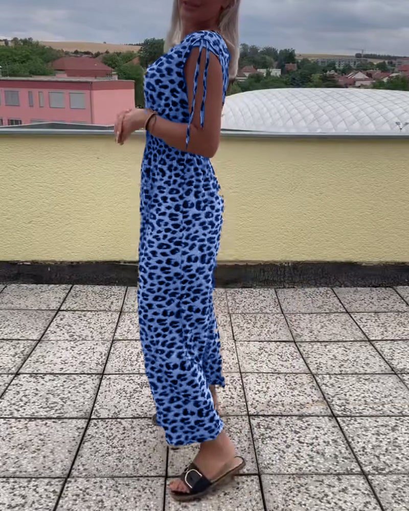 Leopard Print Sleeveless Dress - Image 11