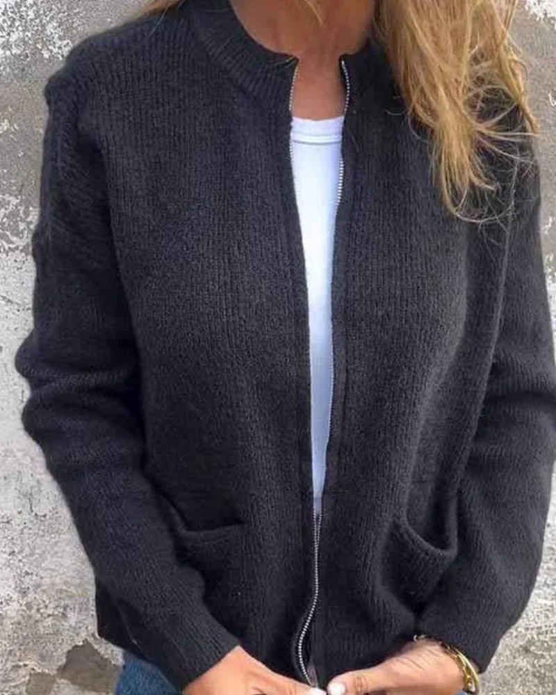 Lightweight Casual Open Knit Cardigan - Image 3