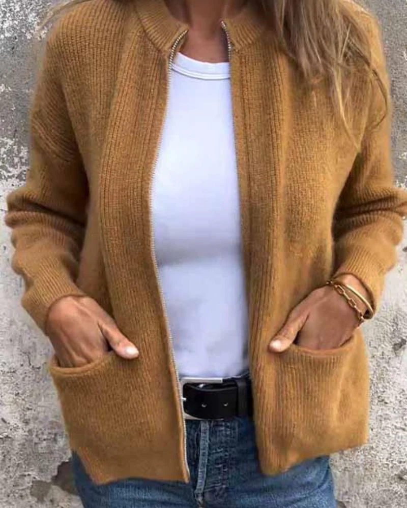 Lightweight Casual Open Knit Cardigan - Image 5