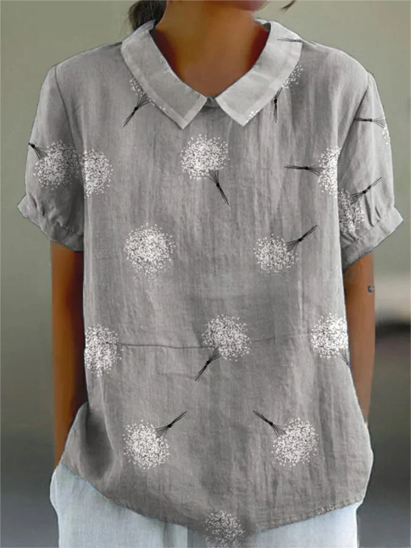 Lightweight Floral Print Shirt - Image 11