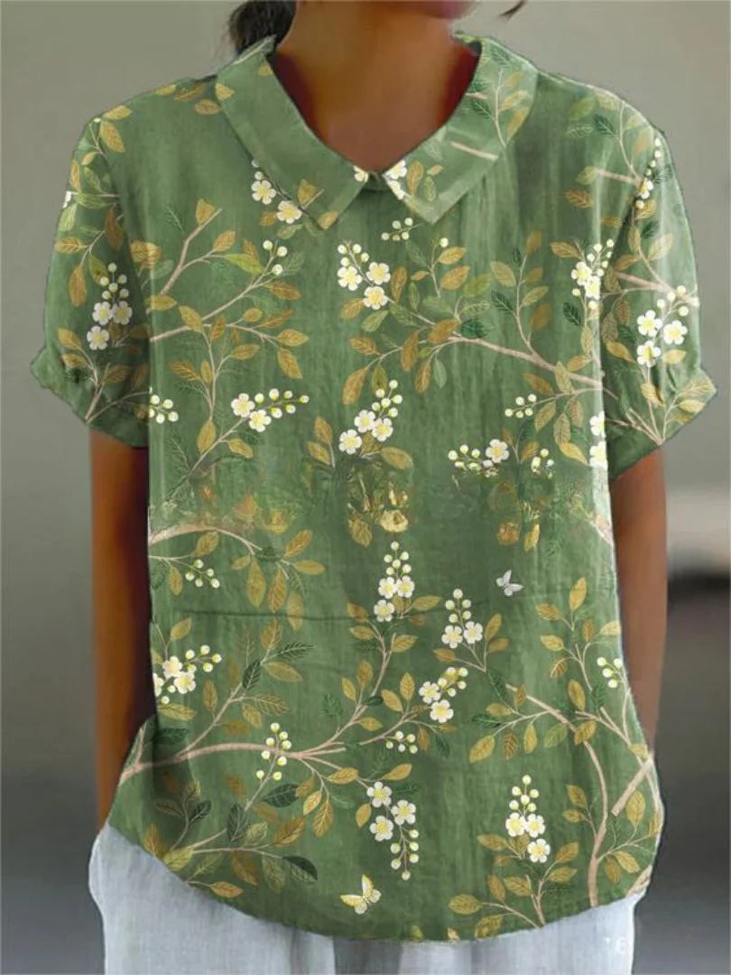 Lightweight Floral Print Shirt - Image 6