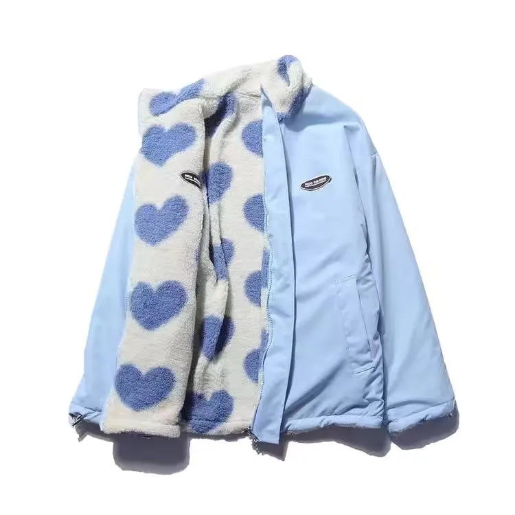Lightweight Heart Pattern Coat Women - Image 13