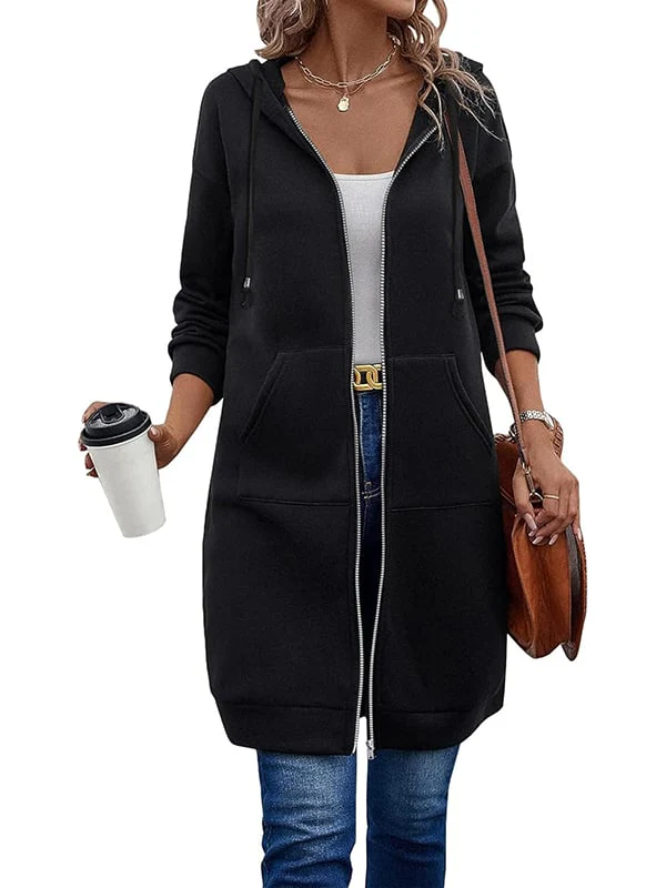 Long Sleeve Hoodie With Zip Up - Image 15