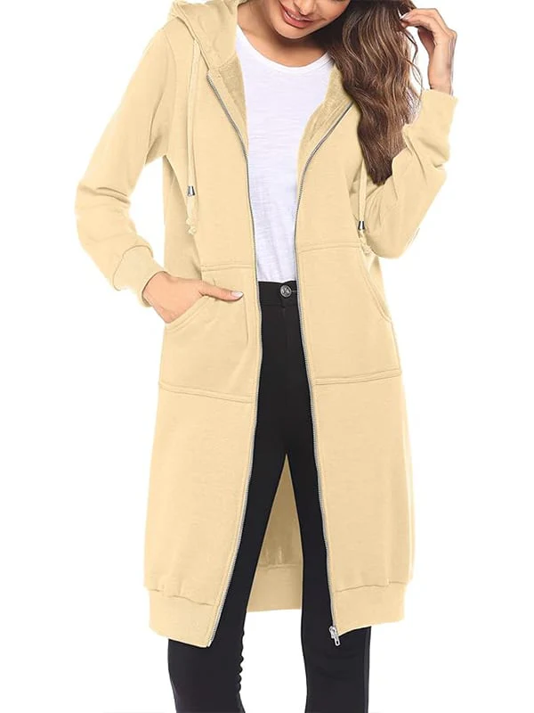 Long Sleeve Hoodie With Zip Up - Image 27