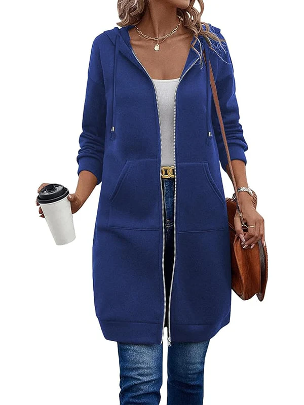 Long Sleeve Hoodie With Zip Up - Image 6