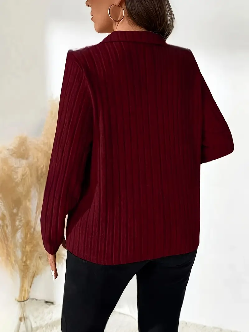 Long Sleeve Sweater with Flap - Image 11