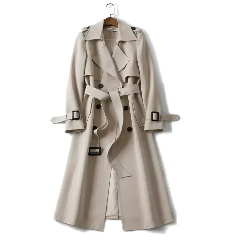 Longline Trench Coat for Women - Image 17