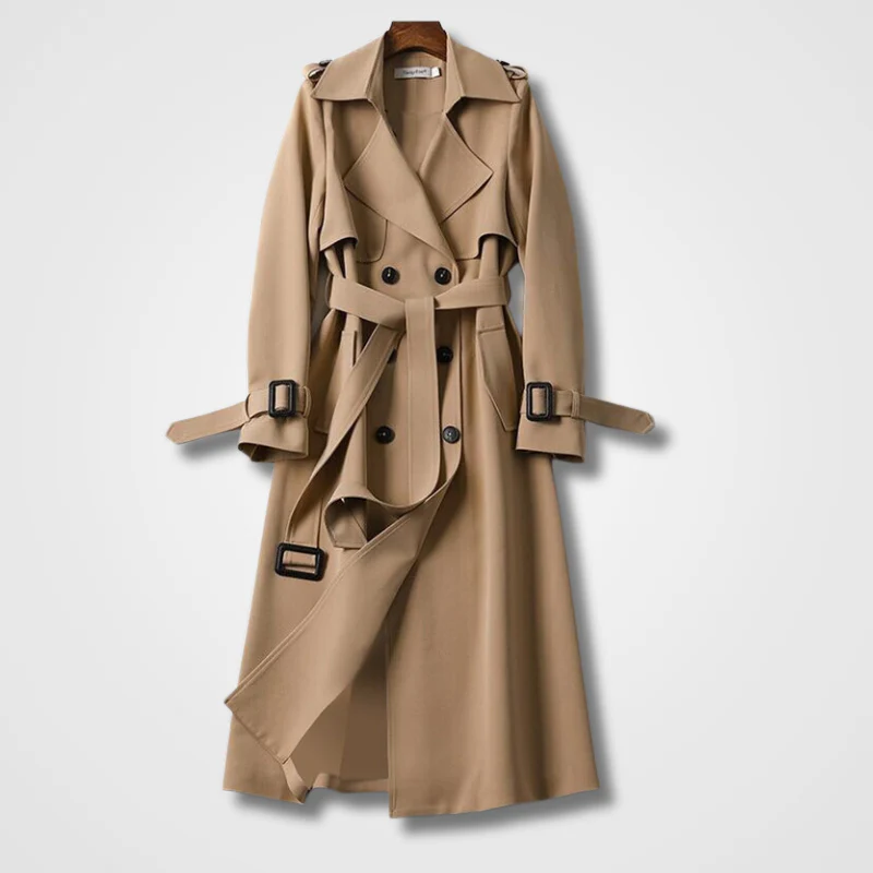 Longline Trench Coat for Women - Image 2