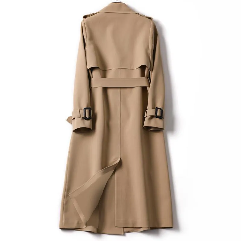 Longline Trench Coat for Women - Image 3