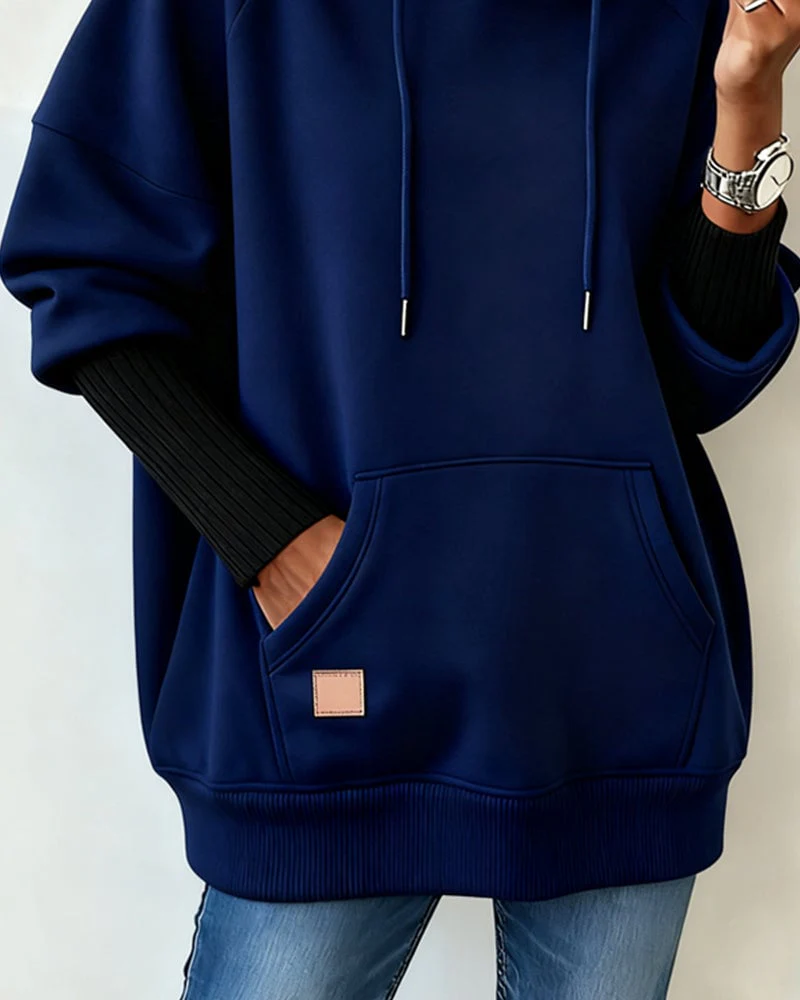 Loose Casual Hooded Sweatshirt - Image 6