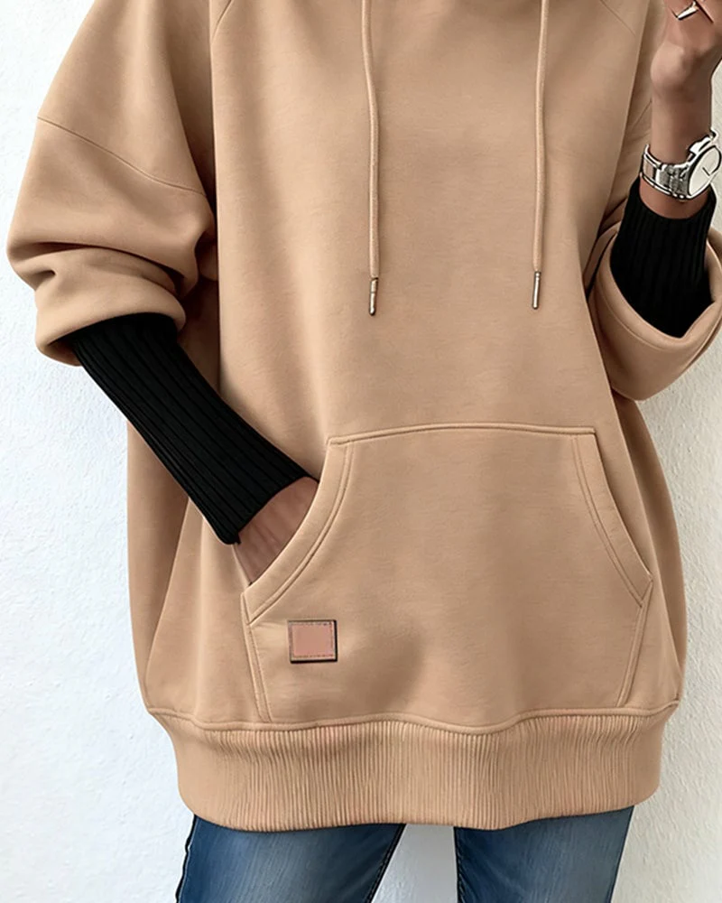 Loose Casual Hooded Sweatshirt - Image 7