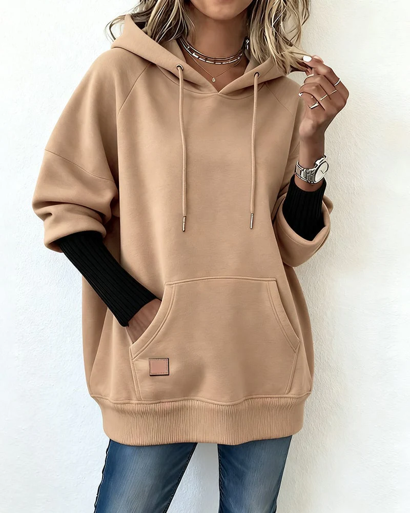 Loose Casual Hooded Sweatshirt - Image 8